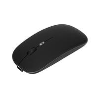flexman 2.4G cordless Mouse, 1600DPI Adjustable LED Breathing Light Silent Click Rechargeable Computer Mouse Mice for PC, Laptop, Tablet Computer for Win Vista for Win 7 (Black)
