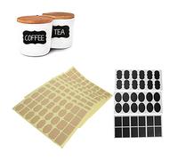 FLEXMAN 292Pcs Label Stickers, Reusable Water Proof Label Stickers, Chalkboard Adhesive Sticker Label Stickers for Storage Bin, Food Container, Jars, Containers, Tea Boxes, Jars