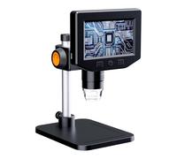FLEXMAN 4.3Inch LCD Digital Microscope, 1~1000X Magnification Zoom 1080P HD Inspection Microscope Camera with 8 LED Light for Electronics Repair PCB
