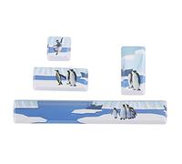 flexman 4Pcs Mechanical Keyboard Keycap, PTB Space ESC Enter Numpad Enter Keycap Penguins Pattern Universal Dyed Gum Keycap Computer Accessories for Mechanical Keyboard