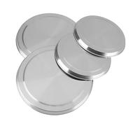 FLEXMAN 4Pcs Stove Top Cover, 2 Size Stainless Steel Round Kitchen Stove Top Burner Covers Cooker Protection for Standard Sized Electric Stove Burners