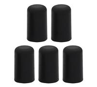 FLEXMAN 5Pcs Cello Endpin Tip Cap Protector, 0.98X0.59Inch Portable Rubber Bass Endpin Tip Stopper Protector End Cap for Cello Lovers