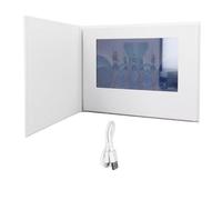FLEXMAN 7 Video Greeting Card, HD Touchscreen 4GB Memory Thank You Video Book, Rechargeable Video Album Support MP4 AVI 3GP WMV for Wedding Marketing Anniversary Advertising