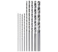 FLEXMAN 9Pcs Hex Shank Drill Bit Set, High Speed Steel Twist Drill Bit, Extra Long Steel Drilling Tool Set Kit for Wood, Steel, Metal, Plastic