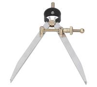 FLEXMAN Adjustable Edges Creaser Wing Divider, Lockable Steel Rotating Craft Tool Leathercraft Compasses Woodworking Tools for Edges, Draw Arcs, Locate (4")