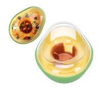 FLEXMAN Avocado Pet Feeder, Self Regulating Feeding Plastic Slow Feeder Dog Bowl, Attractive Avocado Shape Auto Food Dispenser Puppy Toy for Cats and Dogs
