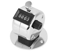 flexman Clicker Counter, 4 Digit Metal Hand Tally Counter Clicker, 0 9999 Number Click Counter, Stainless Steel Mechanical Palm Click Counter for Counting Numbers, Coaching, Sports