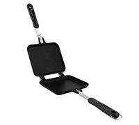 flexman Double Sided Pan, 13.58 X 5.91 X 1.18 Non Stick Flip Folding Frying Pan, Aluminum Pancake Maker for Waffle Cake Sandwich