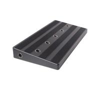 FLEXMAN Guitar Pedal Board Case, 20X9.8 X2.4Inch Portable Lightweight Effect Pedalboard with 11 Strategically Placed Perforations for Guitars