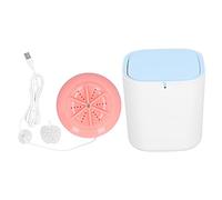 flexman Portable Washing Machine, 3.8L Large Capacity 3 Layer Body Fully Covered Upper Cover Plate Underwear Wanshing Machine with ABS Power Turbines for Home Hotel