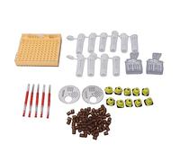 FLEXMAN Queen Bee Rearing Box, Plastic Beekeeping Queen Bee Rearing Grafting System Grafting Tool Kit 110 Beehive Cups 10 Queen Hunt Cups for Beekeepers