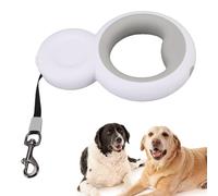 FLEXMAN Retractable Dog Leash, 9.84Ft Long Retractable Strong Nylon Tape, One Handed Brake, with Rechargeable LED Light for Small Dogs Up to 30KG, Built in Poop Bag Storage