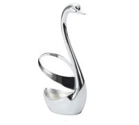 flexman Swan Base Holder Organizer, Zinc Alloy Coffee Spoon Set Storage Racks, Swan Fork Spoon Holder Household Cutlery Rack for Restaurants, Hotels