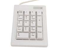 flexman Wired Number Pad, 17 Key Linear Action Switch Mechanical Keypad Ergonomic Numeric Keypad for Laptop Desktop PC for Office Accounting Financial Supermarkets