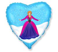Flexmetal Alexia Princess 18" Foil Balloon Party Decoration, Suitable For Air Or Helium