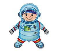 Flexmetal Astronaut Boy 24" Super Shape Foil Balloon Party Decoration, Suitable For Air Or Helium