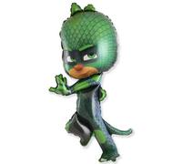 Flexmetal Pj Masks Gekko 50" Super Shape Foil Balloon Party Decoration, Suitable For Air Or Helium