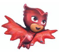 Flexmetal Pj Masks Owlette 41" Super Shape Foil Balloon Party Decoration, Suitable For Air Or Helium