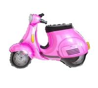 Flexmetal XL Scooter Vespa Bike Supershape Foil Balloon 38" x 29" Suitable for Air or Helium Perfect Birthday Party Decoration (Pink Vespa)