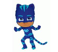 Flexmetal XL Supershape PJ Mask Catboy Owlette Gekko Foil Balloon Suitable for Air or Helium Perfect Birthday Party Decoration (Catboy (41" x 24"))