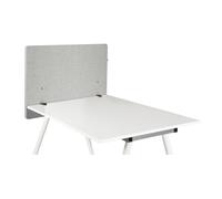 FLEXMIUT D SIDE | Acoustic partition | 80 cm - Table partition Light Grey
