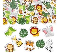 FLEXNOVA Pack of 100 Wild One Birthday Decoration Confetti, Jungle Decoration Welcome to the Jungle Table Decoration, Children's Birthday Scatter Decoration, Safari 1st Birthday Boy Girl for Baby
