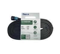 Flexon WSFLATFAB50CN Flat Soaker Hose Garden, Black, 50'
