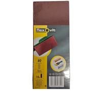 Flexovit 1/3 Sanding Sheets Orbital 93 x 230 Plain Medium 80g (15)
