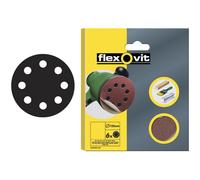 Flexovit 69957389890 Hook & Loop Sanding Discs 125mm Extra Fine 180g Pack of 6