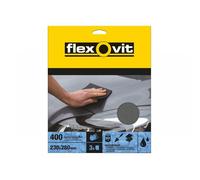 Flexovit 63642526303 Waterproof Sanding Sheets 230 X 280Mm Fine 400G (3)