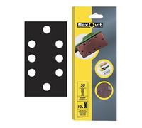 Flexovit 63642526340 1/3 Sanding Sheets Orbital 93 x 230mm Perfora...