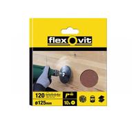 Flexovit 63642526382 Drill Mountable Disc 125Mm Medium 80G (Pack 10)