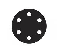 Flexovit 63642526396 Hook & Loop Sanding Discs 150mm Medium 80g Pack of 6