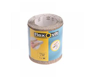Flexovit 63642526412 General Purpose Sanding Roll 115Mm X 5M Medium 120G