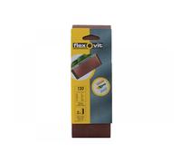 Flexovit 63642526464 Cloth Sanding Belts 75mm x 457mm 120g Fine Pack of 2