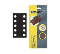 Flexovit 1/2 Sanding Sheets Perforated Medium 80 Grit (Pack 10) FLV26499