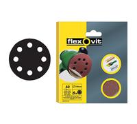 Flexovit 63642526707 Hook & Loop Sanding Discs 125mm Coarse 50G - ...