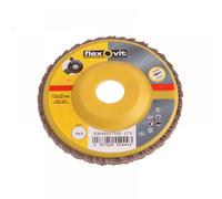 Flexovit 63642527526 Flap Disc For Angle Grinders 115Mm 80G