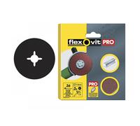Flexovit 63642527538 Aluminium Oxide Fibre Discs 125mm Fine 80g Pack of 3
