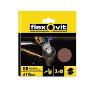 Flexovit 63642527561 Aluminium Oxide Fibre Disc 115mm Medium 50G Pack 10