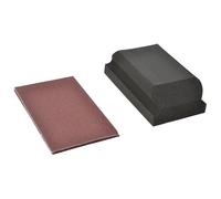 Flexovit 63642556830 Hook & Loop Sanding Block Kit 70x125mm -1 Blo...