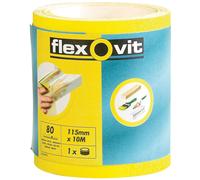 Flexovit 63642569921 High Performance Sanding Roll 115mm x 5m Fine 120G