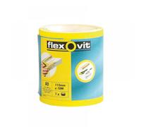 Flexovit 66261104019 High Performance Sanding Roll 115Mm X 50M Medium 80G