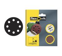 Flexovit 78072764744 Hook & Loop Sanding Disc 115Mm Medium 80G (Pack 6)
