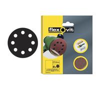 Flexovit 78072764762 Hook & Loop Sanding Disc 125mm Medium 80G (Pack 6) Flv64762