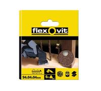 Flexovit Delta Hook & Loop Sanding Sheet 94mm Assorted (Pack 6) in Yellow Flexovit Yellow