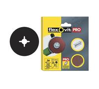 Flexovit Aluminium Oxide Fibre Disc 125mm Fine 80G (Pack 3) Multi Colour (3 X 80G Fine)