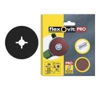 Flexovit 63642527538 Aluminium Oxide Fibre Discs 125mm Fine 80g Pack of 3