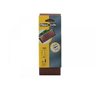 Durable Flexovit Cloth Sanding Belts 457X75mm 120G Fine - Pack Of 2 For Wood, Paint & Metal