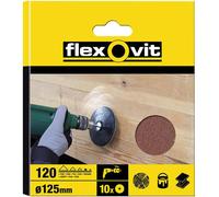 Flexovit 63642526377 Drill Mountable Disc 125Mm Coarse 50G (Pack 10)